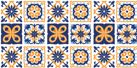vector illustration classic majolica pattern