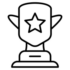 Trophy line icon