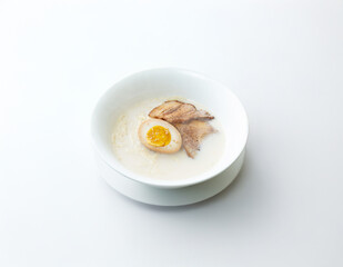 Japanese style ramen with various toppings