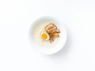 Japanese style ramen with various toppings