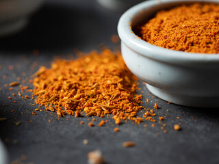 Spicy spices on a plate