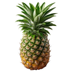 Obraz premium Fresh Pineapple on Display, Food Photography, Natural Setting, Close-Up Viewpoint, Tropical Concept