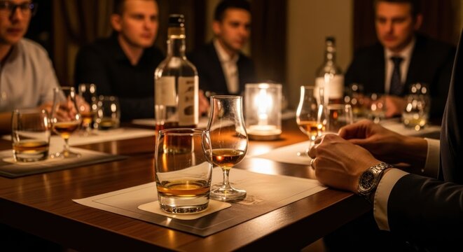 Group enjoying whisky tasting