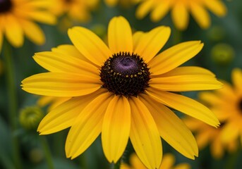 Obraz premium Rudbeckia hirta or black eyed susan flower