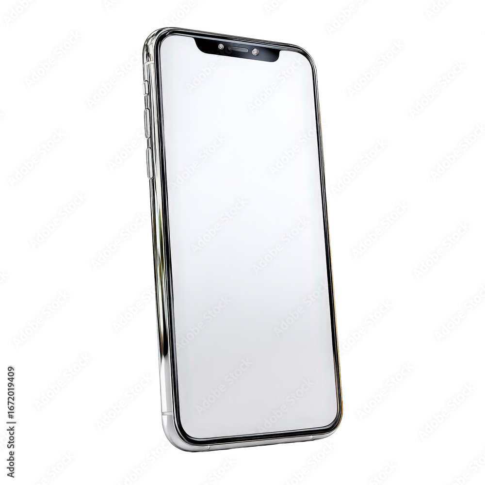 Aufkleber sleek and modern smartphone with blank screen ready for app display or user personalization