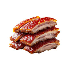 Delicious Stack of Crispy Roasted Duck Slices - Asian Cuisine