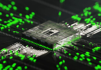 Fototapeta premium AI-Powered Chipset Design
