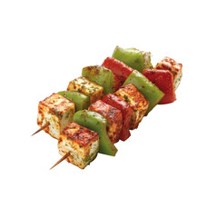 Delicious Paneer Tikka Skewers with Bell Peppers - Indian Cuisine
