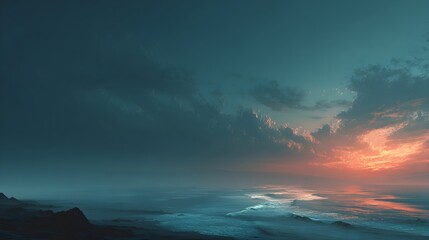 Fototapeta premium Gentle Overcast Sky Background (Soft Gradient)