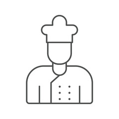 Chef  thinline icon , vector, pixel perfect, illustrator file 
