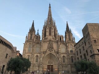 Fototapeta premium Barcelona, Spain - August 20, 2025: Cathedral of Barcelona