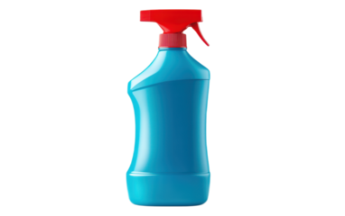 Blue dishwasher rinse aid liquid on white background,png