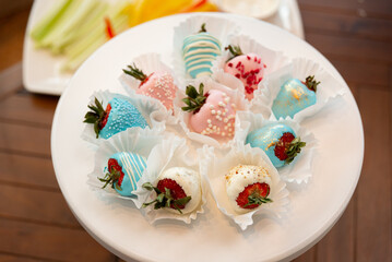 Assorted chocolate covered strawberries