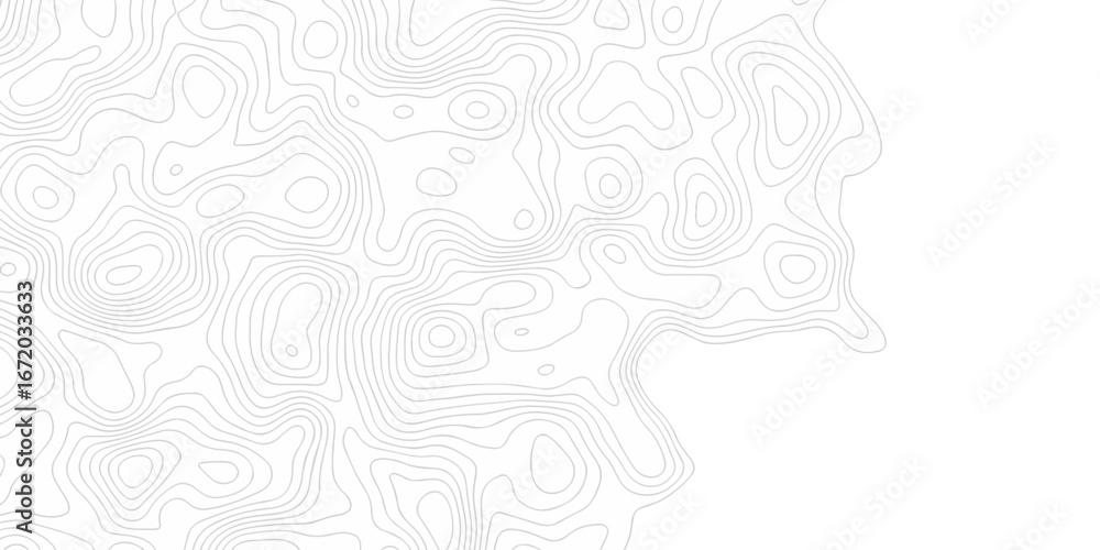 Poster geographic mountain relief. minimal lines background. contour maps. illustration, topo contour map d