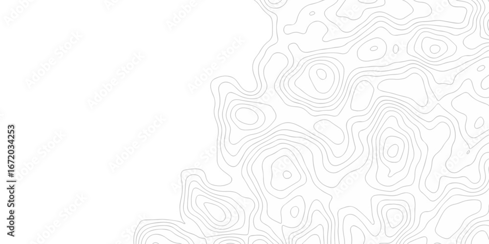 Poster geographic mountain topology map relief. minimal lines background. contour maps. illustration, topo 