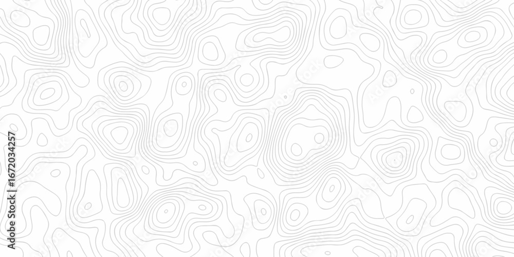 Poster geographic mountain relief. minimal lines background. contour maps. illustration, topo contour map d