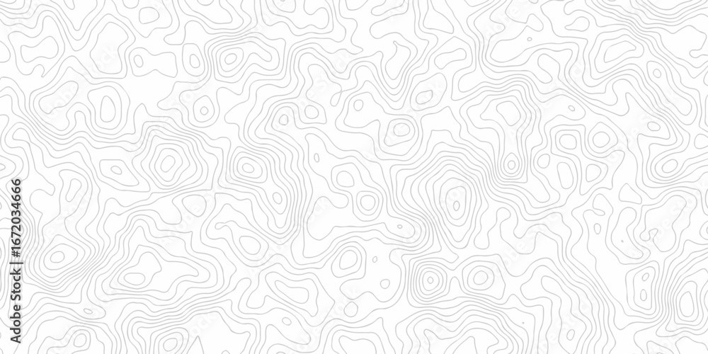 Poster geographic mountain relief. minimal lines background. contour maps. illustration, topo contour map d