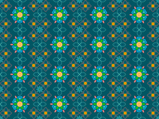 Retro flowers seamless patterns collection for nursery textile prints, apparel, wallpaper, bedding, stationery, wrapping paper, digital paper, backgrounds. Spring theme. 