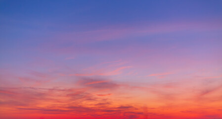 Morning cloud and sky background texture,colorful clouds and sky,Dusk, Sunset Sky Clouds in the Evening with colorful Orange, Yellow, Pink and red sunlight and Dramatic storm clouds on Twilight sky.