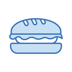 sandwich  duotone line icon , vector, pixel perfect, illustrator file 

