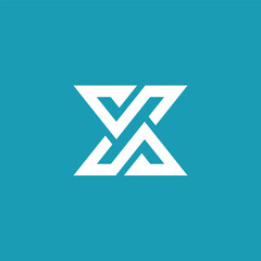 Abstract Geometric Letter X Logo Design Vector Template