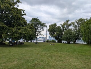 Overview of Toronto's City Island, Canada - August 2025