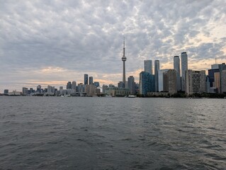 Fototapeta premium Toronto's skyline from Lake Ontario, Canada - August 2025