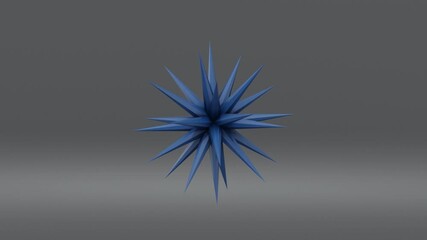 3d abstract background with a luminous blue star placed against a dark gray surface, creating a minimal futuristic composition with geometric elegance and atmospheric visual design - Powered by Adobe