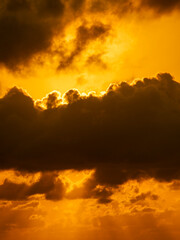 sunset in the clouds