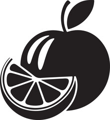 silhouette Vector Fruit set Icons