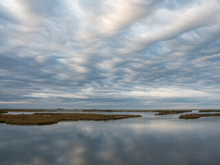 clouds over the river