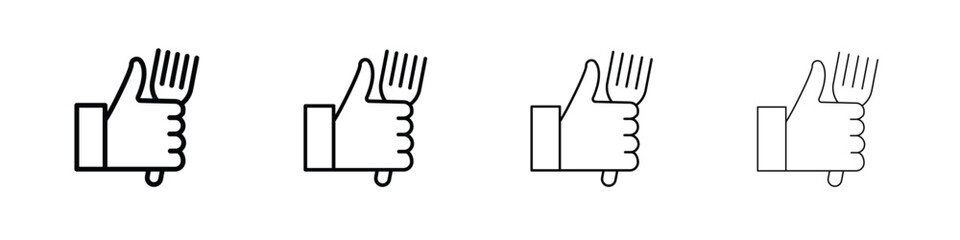 Good food icons. line strokes simple icons