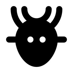 Reindeer Glyph Icon