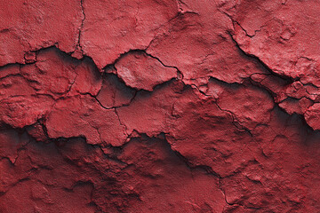 Fototapeta premium Deep red cracked textured surface background