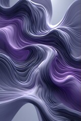 Obraz premium Abstract 3D Wave Background in Pink, Cyan, and Purple.