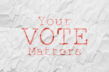 your vote matters	