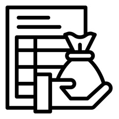 Hand Receiving Money Bag and Document