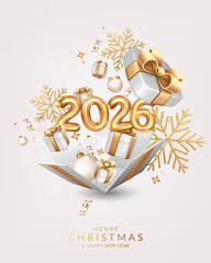 Christmas and New Year greeting card 2026