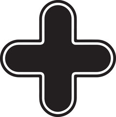 head profile with a plus sign in a circle icon sign vector