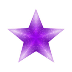 Obraz premium Glowing Purple Star Vector Graphic Design Element for Festive Holiday or Event Backgrounds