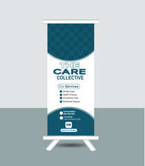 new roll up or signage banner design template