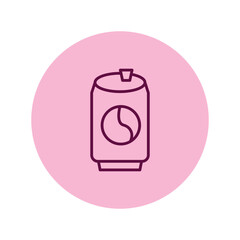 Obraz premium Cola Can pentaglow , vector, pixel perfect, illustrator file 