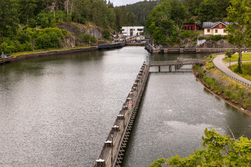 Trollhättan Schleuse, 
Trollhätte-Kanal
