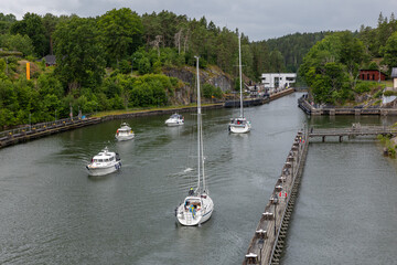 Trollh&auml;ttan Schleuse, 
Trollh&auml;tte-Kanal
