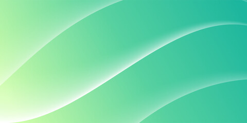 abstract background of realistic green curved gradient shading.  vector design concept. Decorative web layout or poster, banner