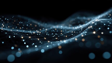 Abstract Network Data Flow Digital Waveform