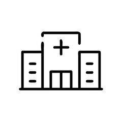 Fototapeta premium Medical Clinic Icon for Healthcare, Hospital, and Emergency Services