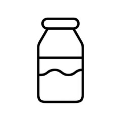 Dairy Milk Icon Vector Illustration for Beverage Food and Nutrition