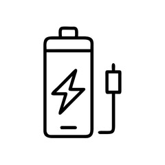 Electric Battery Icon for Energy, Power, Charging and Technology Design