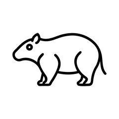 Endangered Species Icon for Wildlife, Conservation and Nature Protection